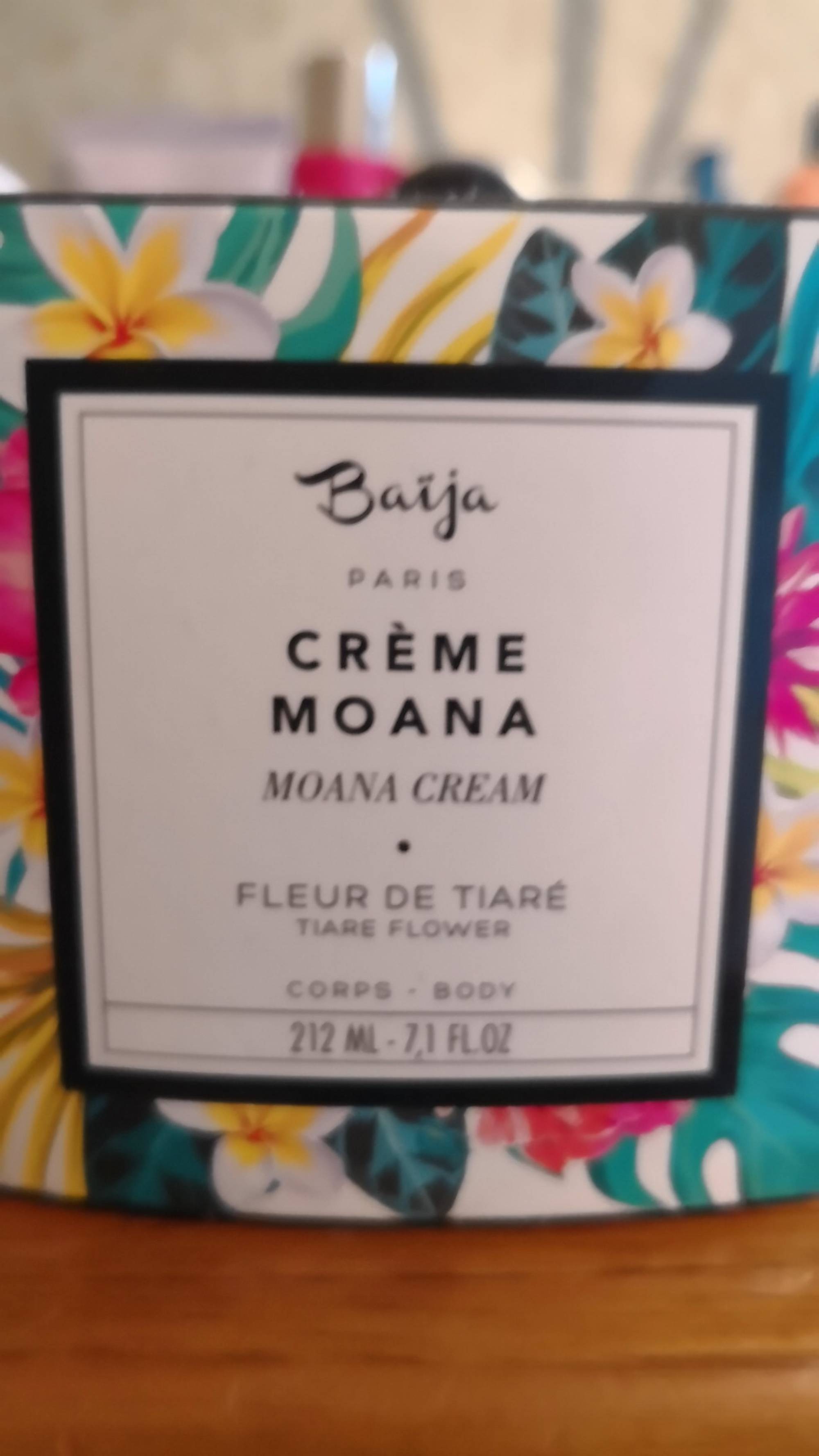 BAIJA - Crème moana - Fleur de tiaré