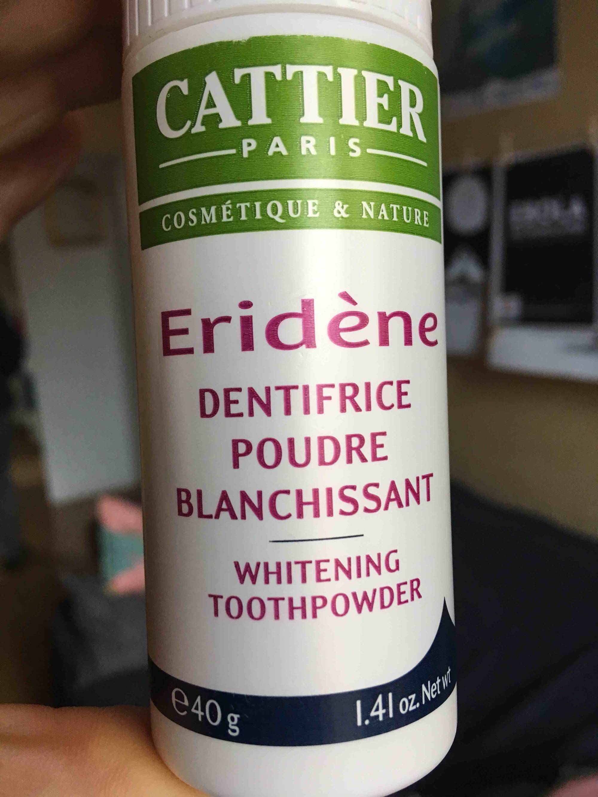 CATTIER - Eridène - Dentifrice poudre blanchissant