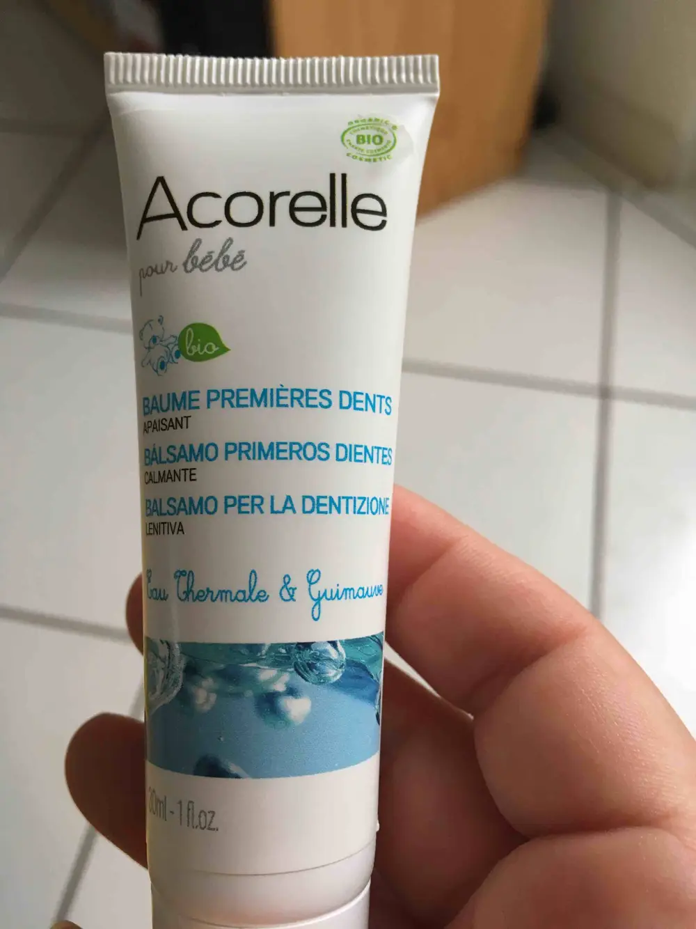 ACORELLE - Bio - Baume premières dents 