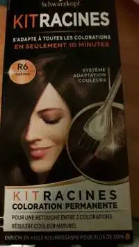 SCHWARZKOPF - Kit racines - Coloration permanente R6 châtain