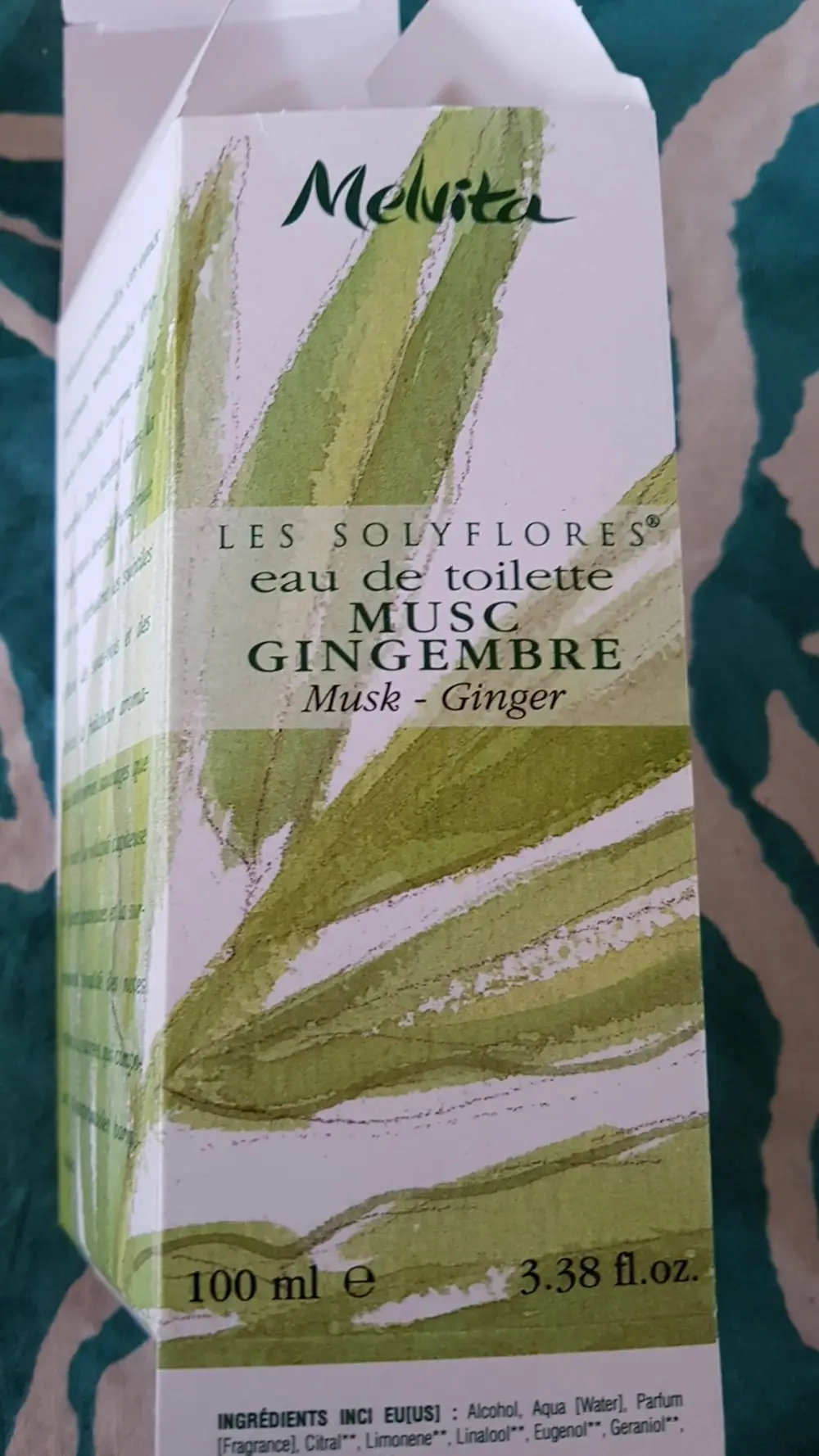 MELVITA - Les solyflores - Eau de toilette musc gingembre