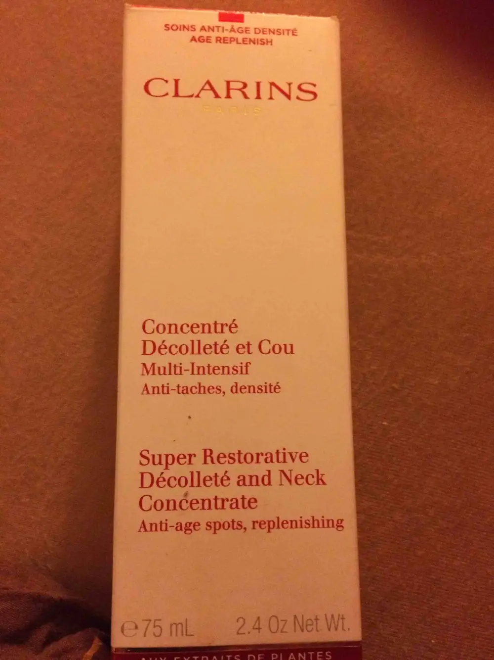 CLARINS - Concentré décolleté et cou soins anti-âge