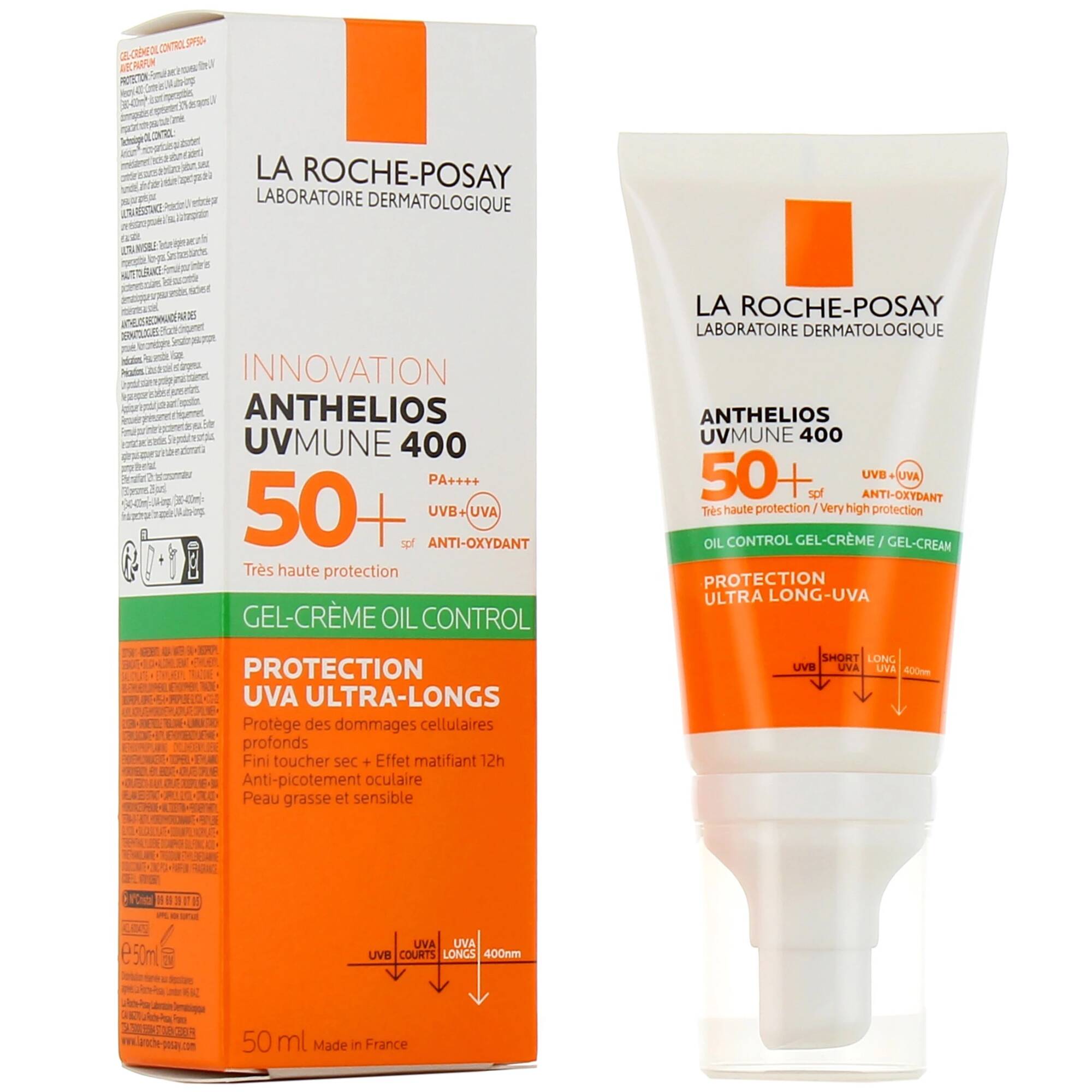 LA ROCHE-POSAY - Anthelios UVMune 400 Gel-Crème Oil Control SPF 50+