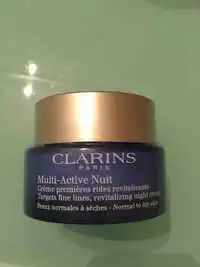 CLARINS - Multi-active nuit - Crème premières rides revitalisante