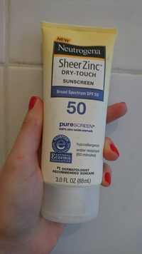 NEUTROGENA - Sheer zinc - Sunscreen - Broad spectrum SPF 50