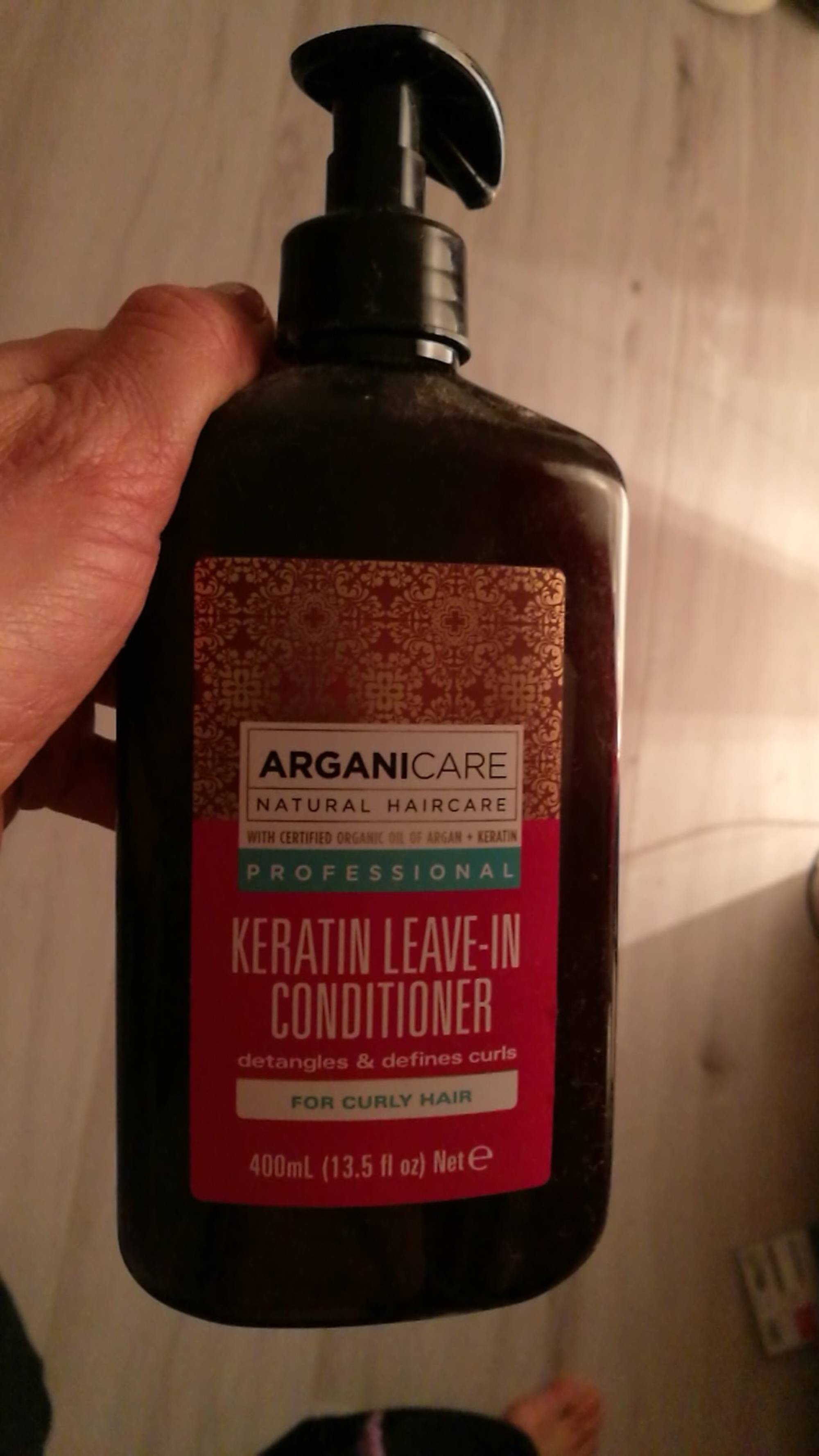 ARGANICARE - Keratin leave-in conditioner for curly hair