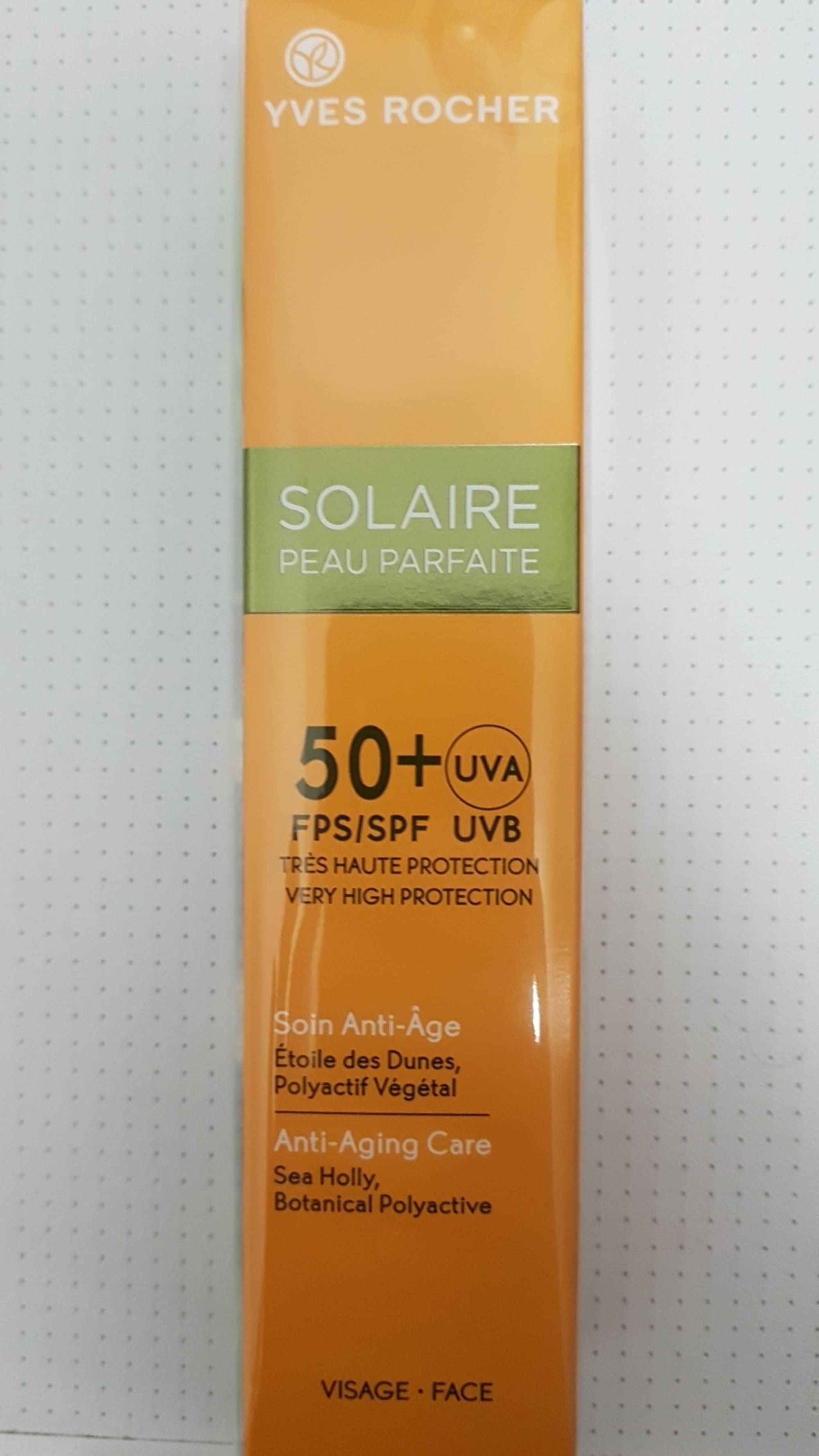 YVES ROCHER - Solaire peau parfaite FPS 50+ - Soin anti-âge