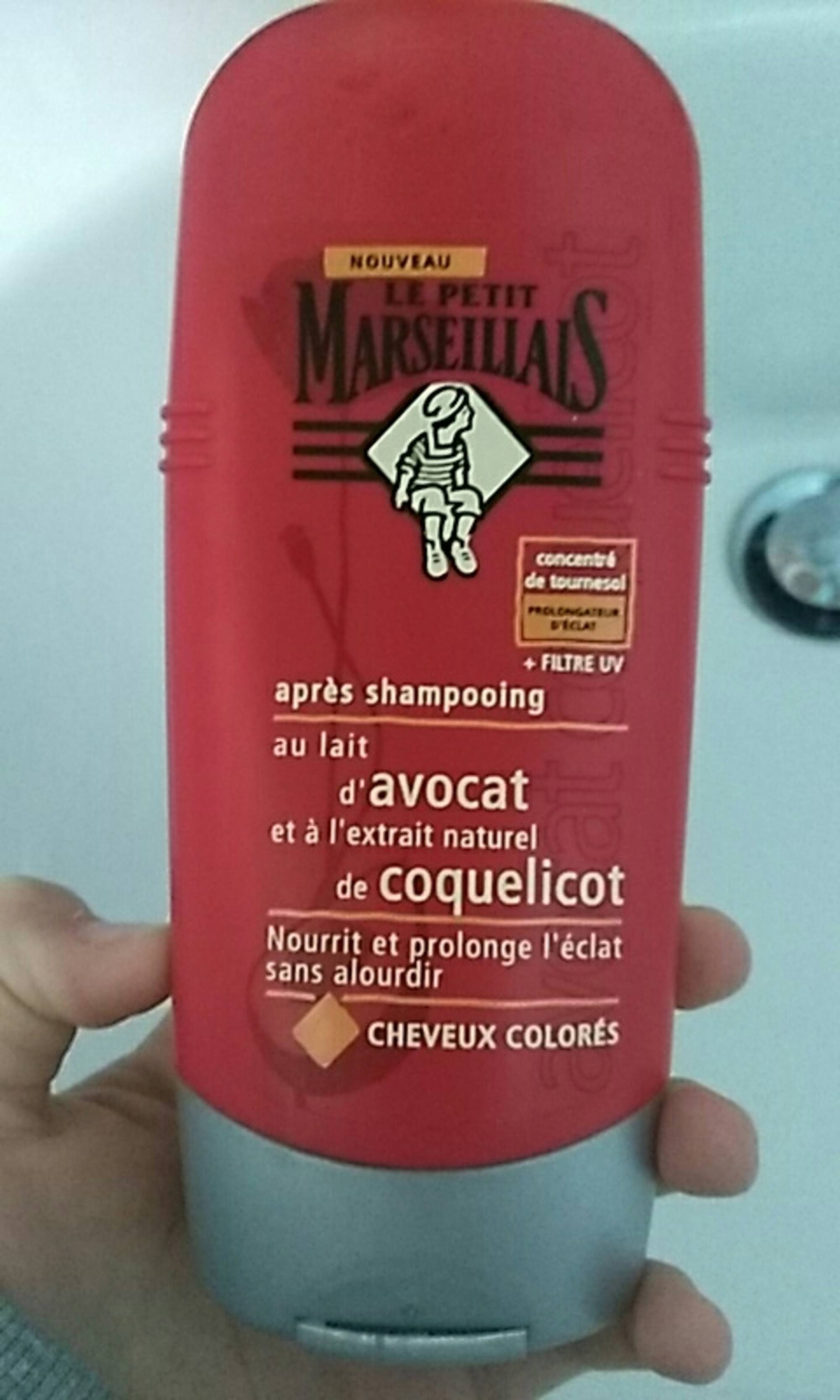 LE PETITS MARSEILLAIS - Après shampooing au lait d'avocat et à l'extrait naturel de coquelicot