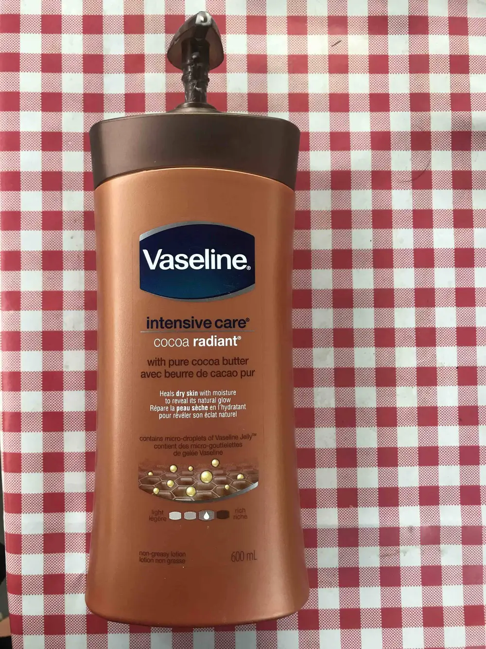 VASELINE - Intensive care cocoa radiant - Lotion non grasse