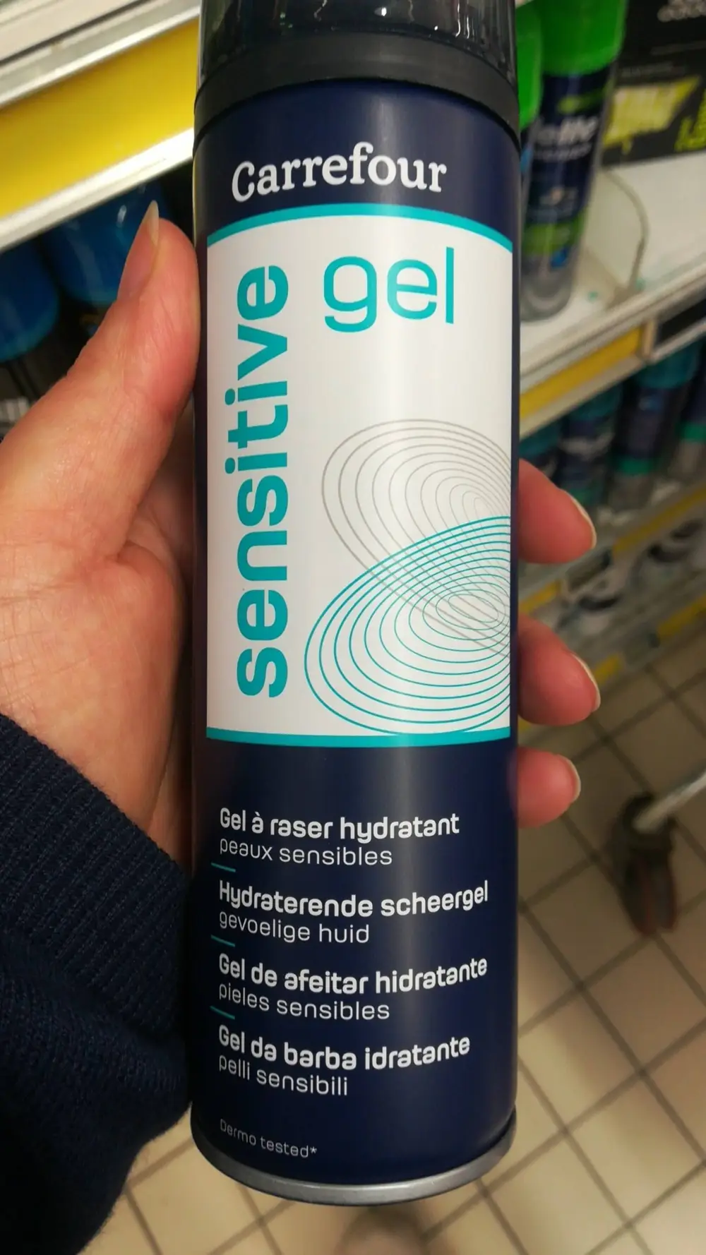 CARREFOUR - Sensitive - Gel à raser hydratant