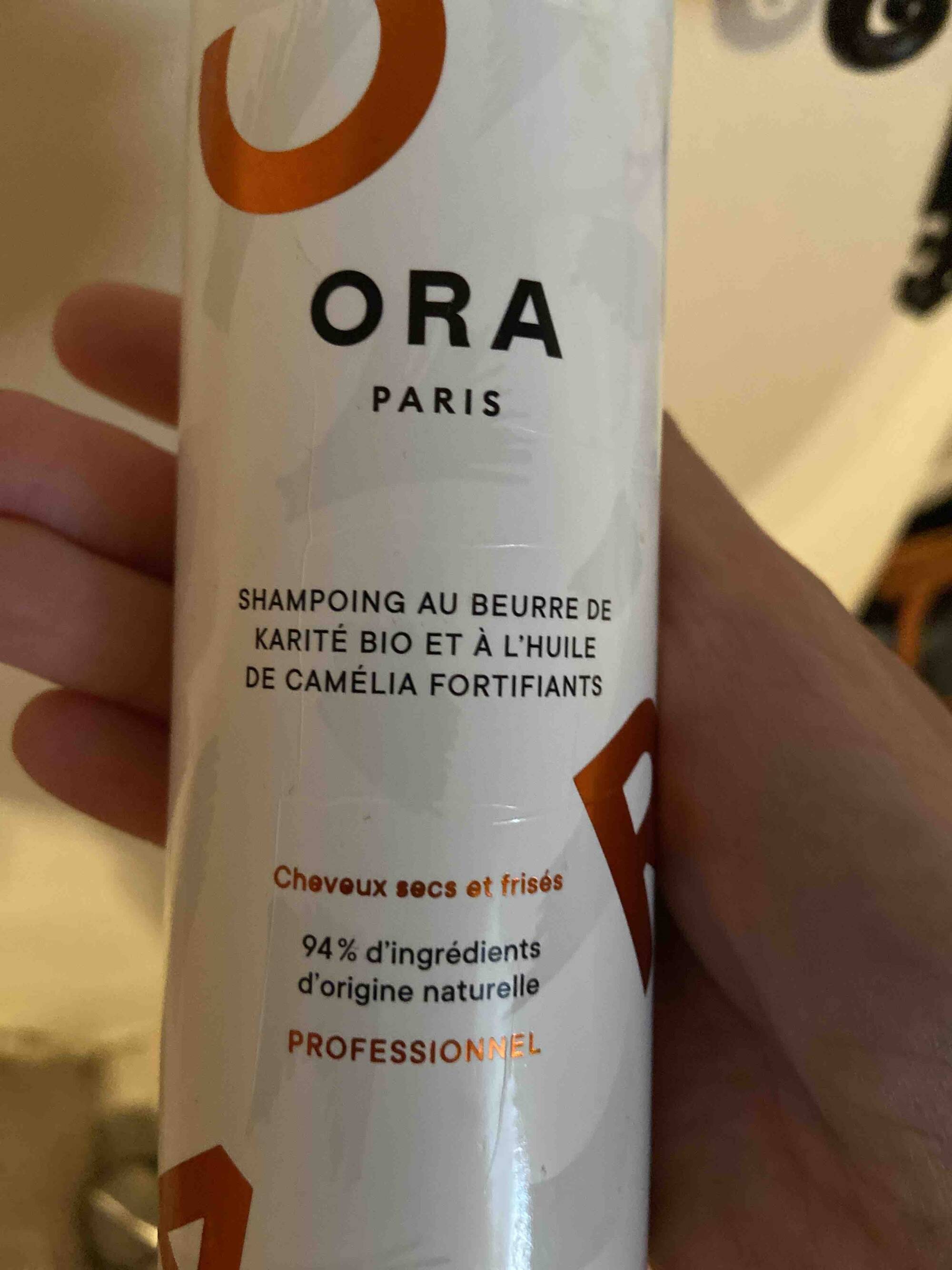 ORA PARIS - Shampoing au Beurre de karité bio et à l'huile de Camélia fortifiants