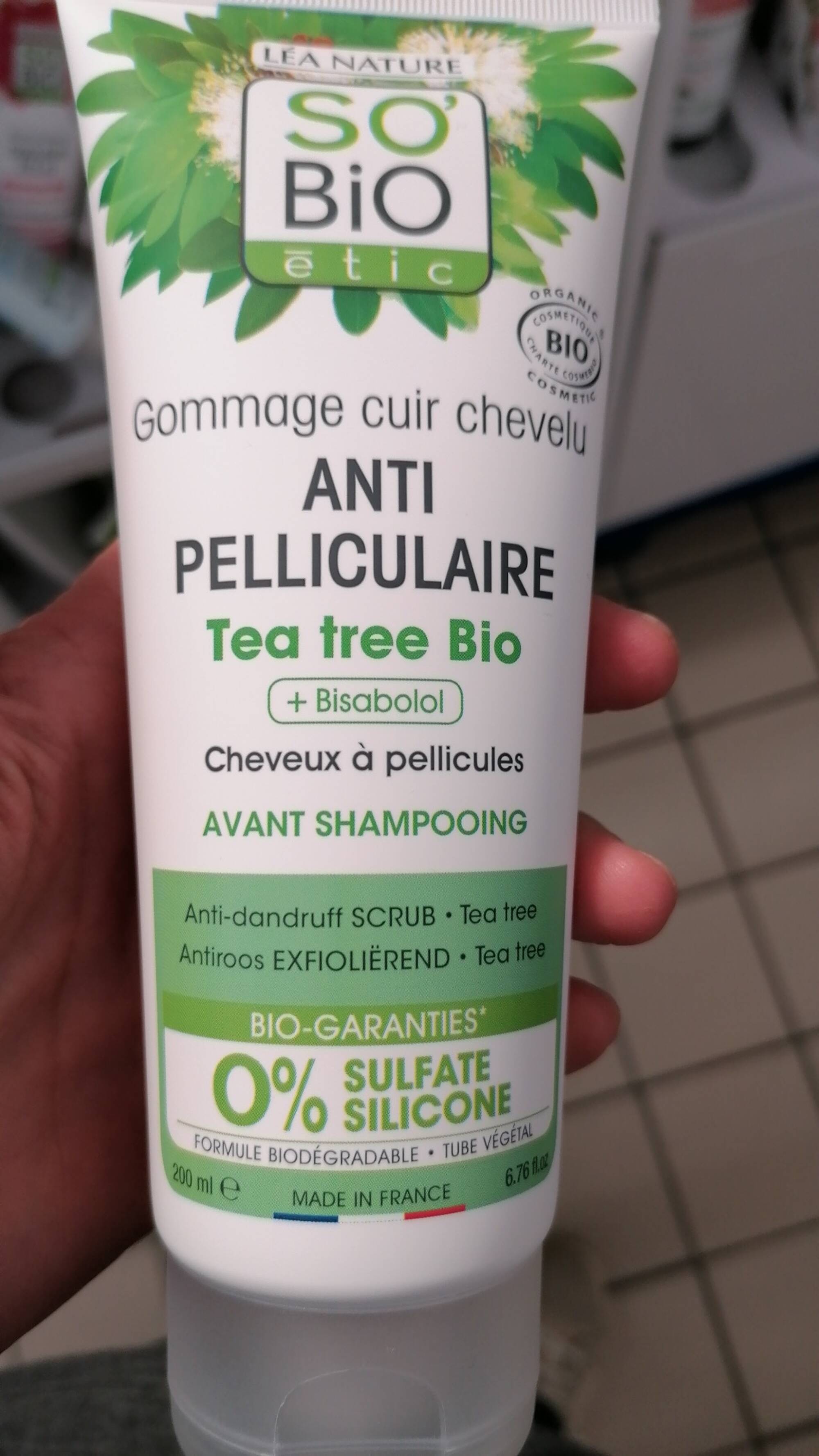 SO'BIO ÉTIC - Gommage cuir chevelu anti-pelliculaire