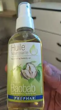 PRÉPHAR - Huile nourrissante à l'huile de baobab