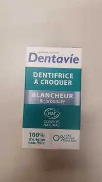 DENTAVIE - Blancheur bicarbonate - Dentifrice à croquer