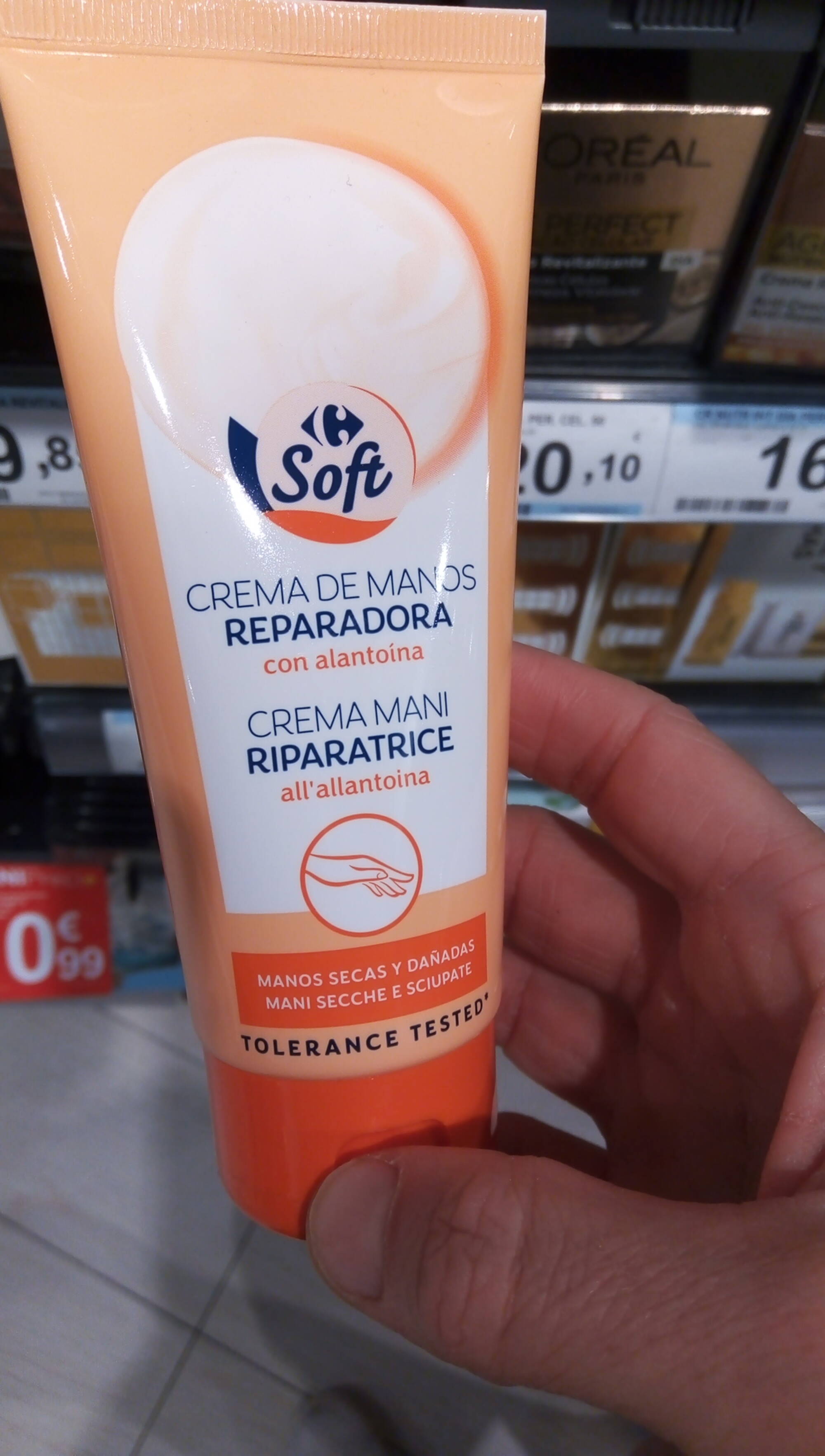 CARREFOUR - Carrefour Soft - Crema de manos reparadora