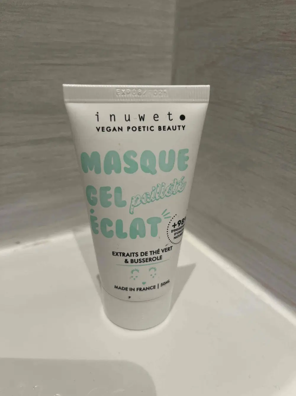 INUWET - Masque gel pailleté éclat