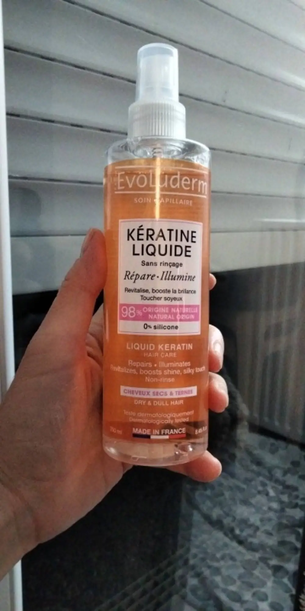 EVOLUDERM - Cheveux secs et ternes - Kératine liquide