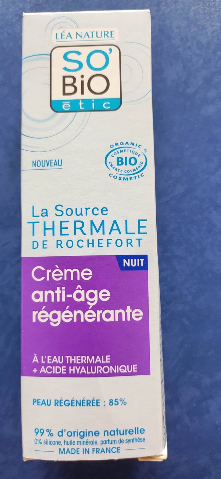 SO'BIO ÉTIC - Crème anti-âge régénération 