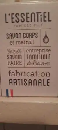 L'ESSENTIEL FAMILLE FILY - Savon corps et mains