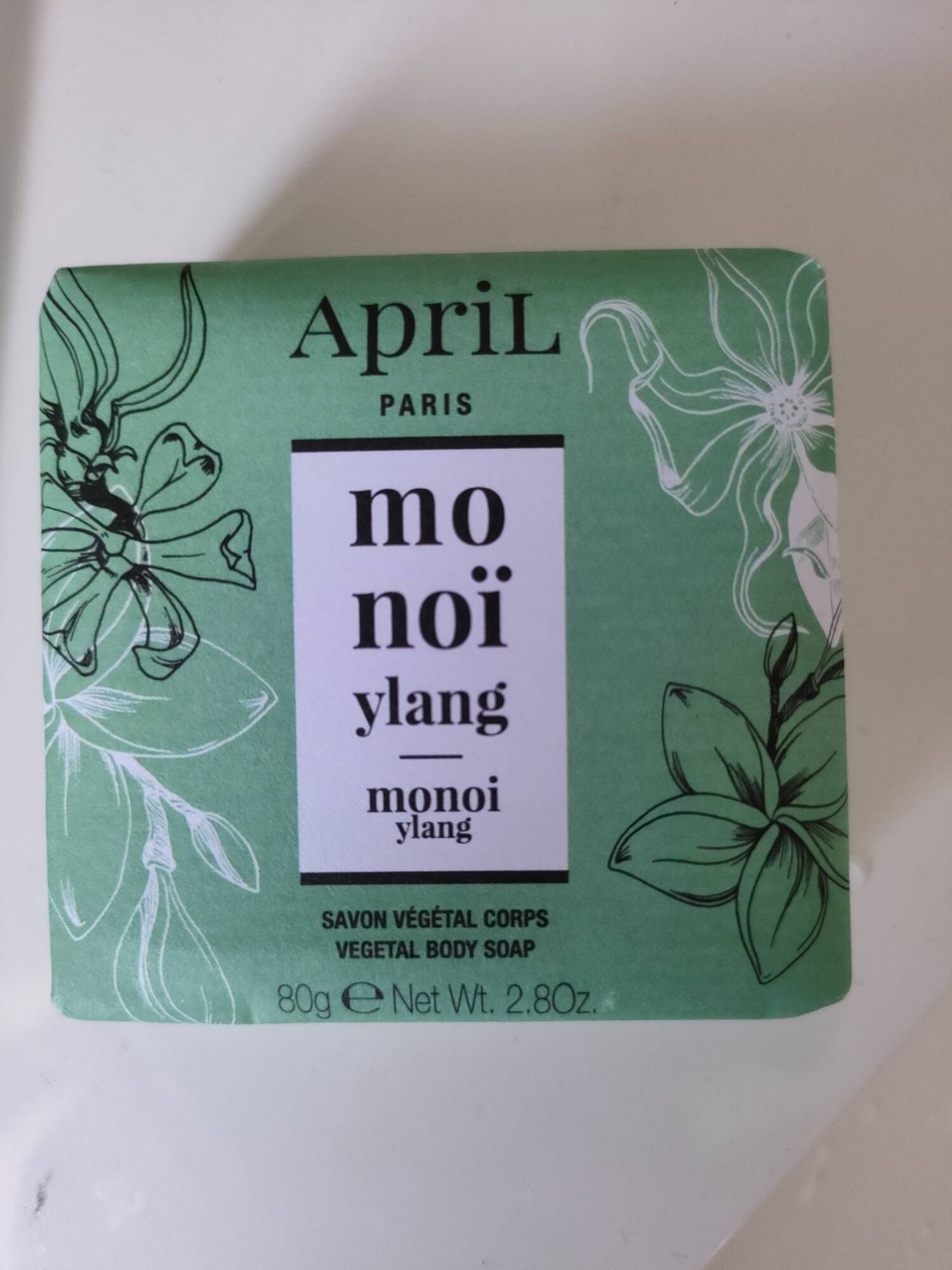 APRIL - Monoï ylang - Savon végétal corps