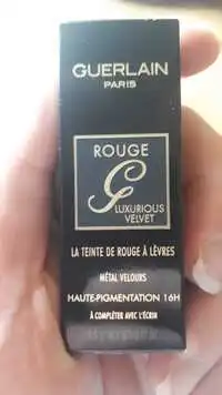 GUERLAIN - Rouge luxurious velvet - La teinte de rouge à lèvres métal velours