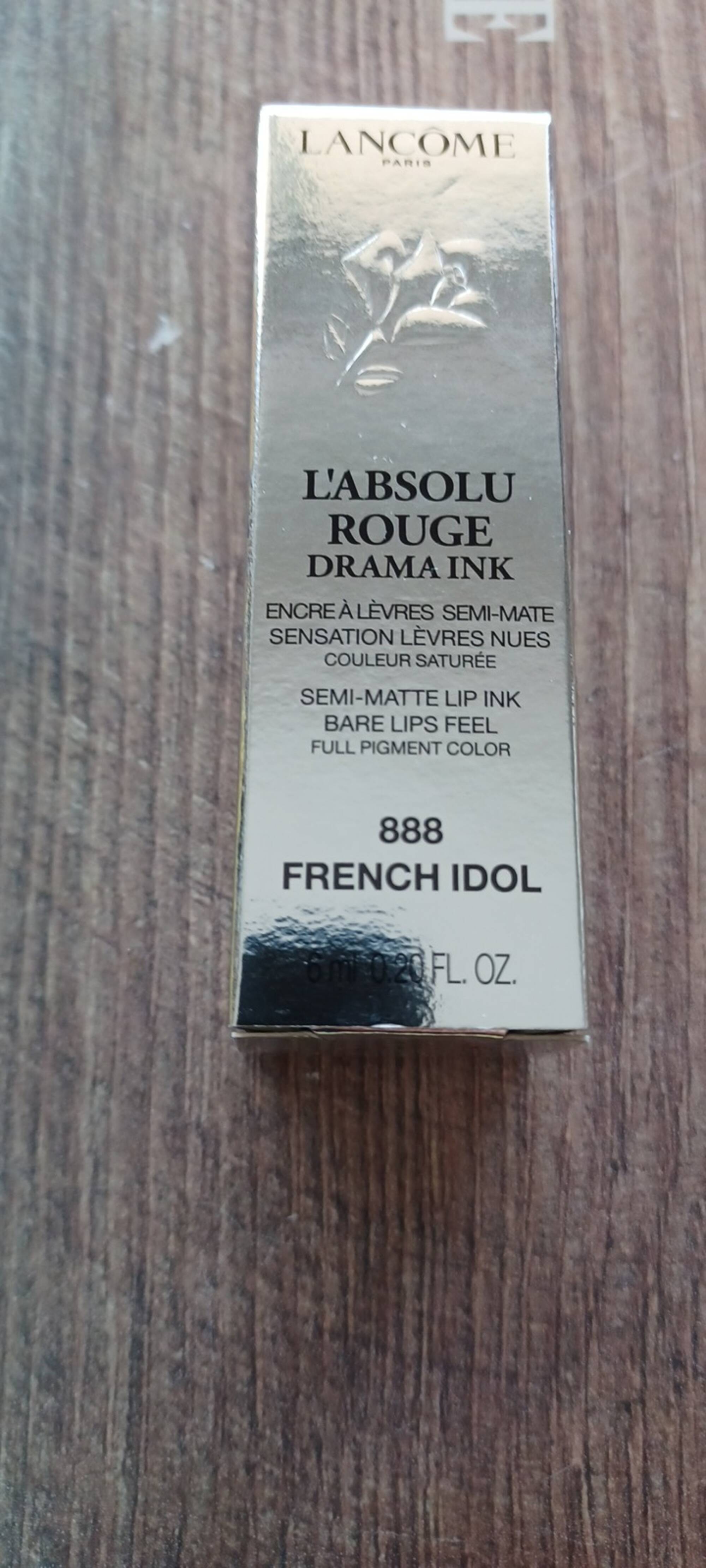 LANCÔME - L'absolu rouge drama ink - Encre à lèvres 888 french idol