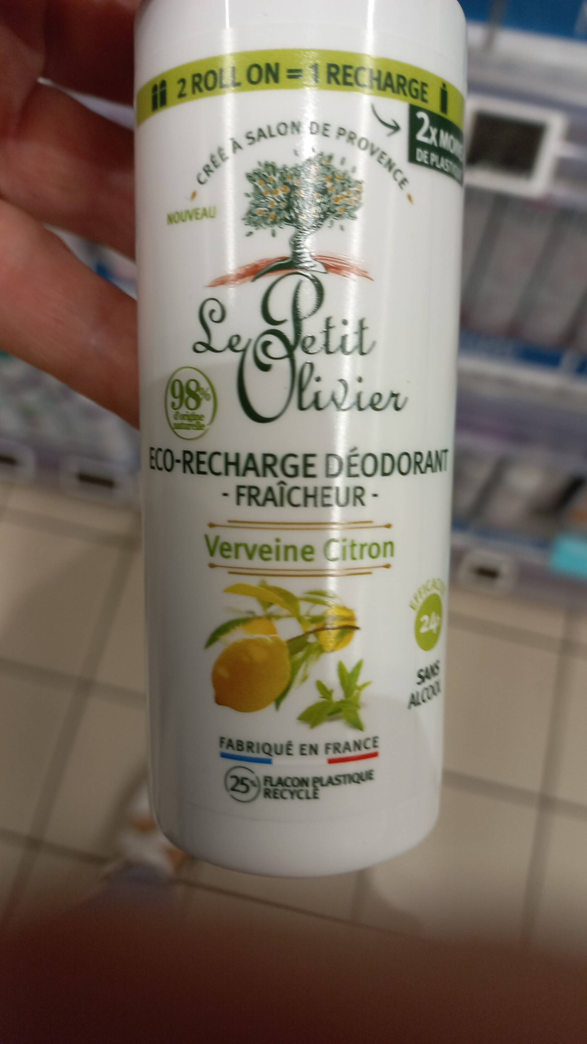 LE PETIT OLIVIER - Verveine citron - Déodorant fraîcheur