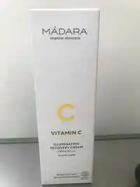 MÁDARA - Vitamin C illuminating recovery cream