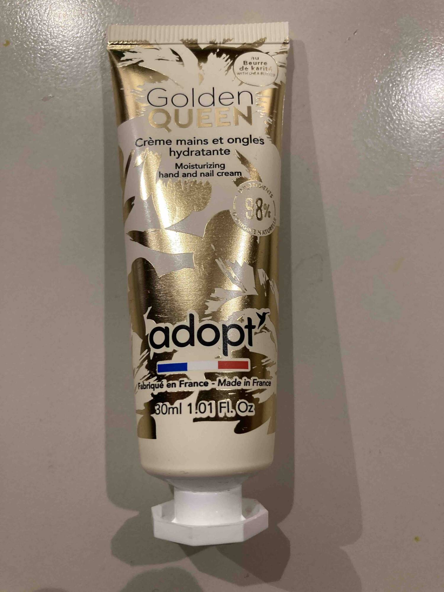 ADOPT' - Golden queen - Crème mains et ongles hydratante