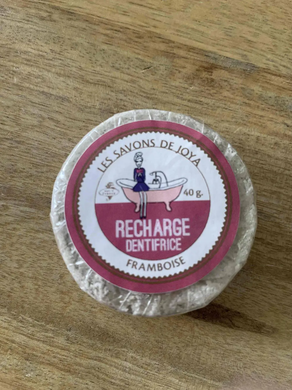 LES SAVONS DE JOYA - Recharge dentifrice framboise