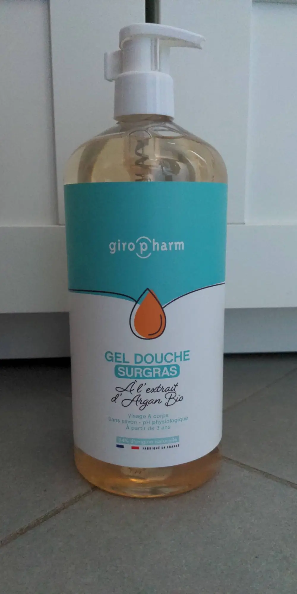 GIROPHARM - Gel douche surgras à l'extrait d'argan bio