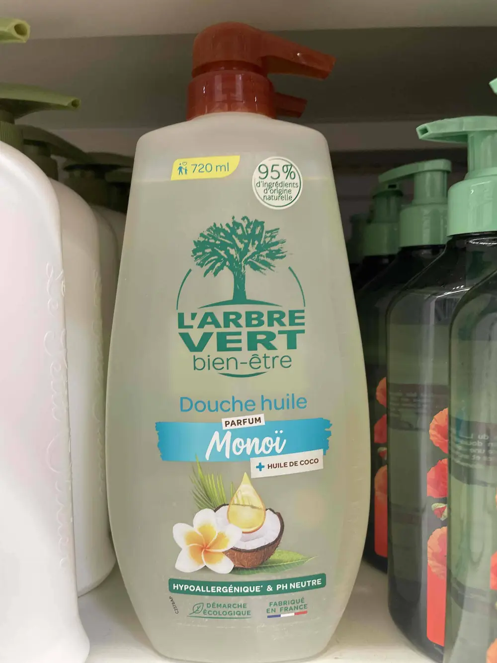 L'ARBRE VERT - Douche huile parfum monoï