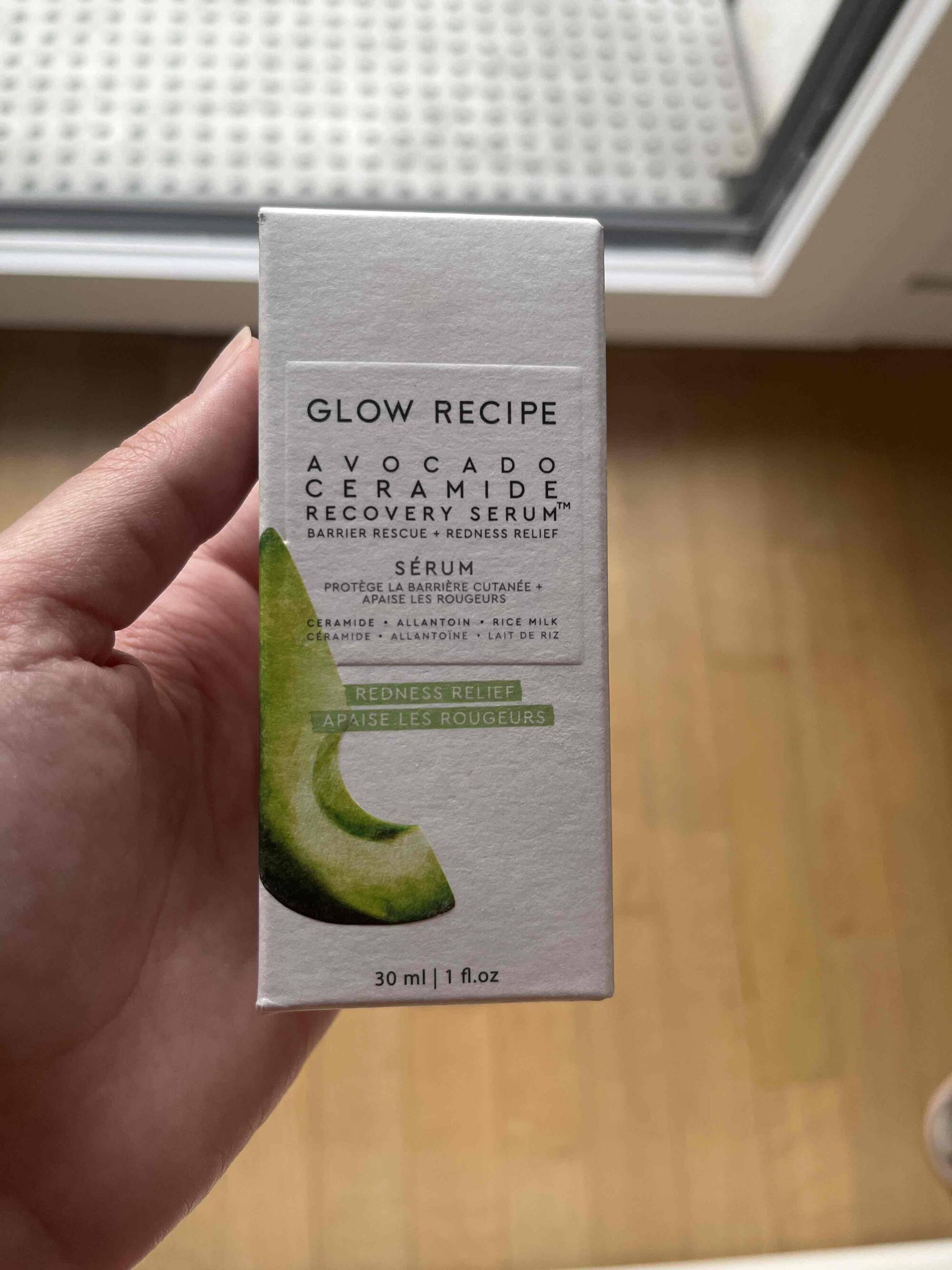 GLOW RECIPE - Avocado ceramide - Sérum apaise les rougeurs