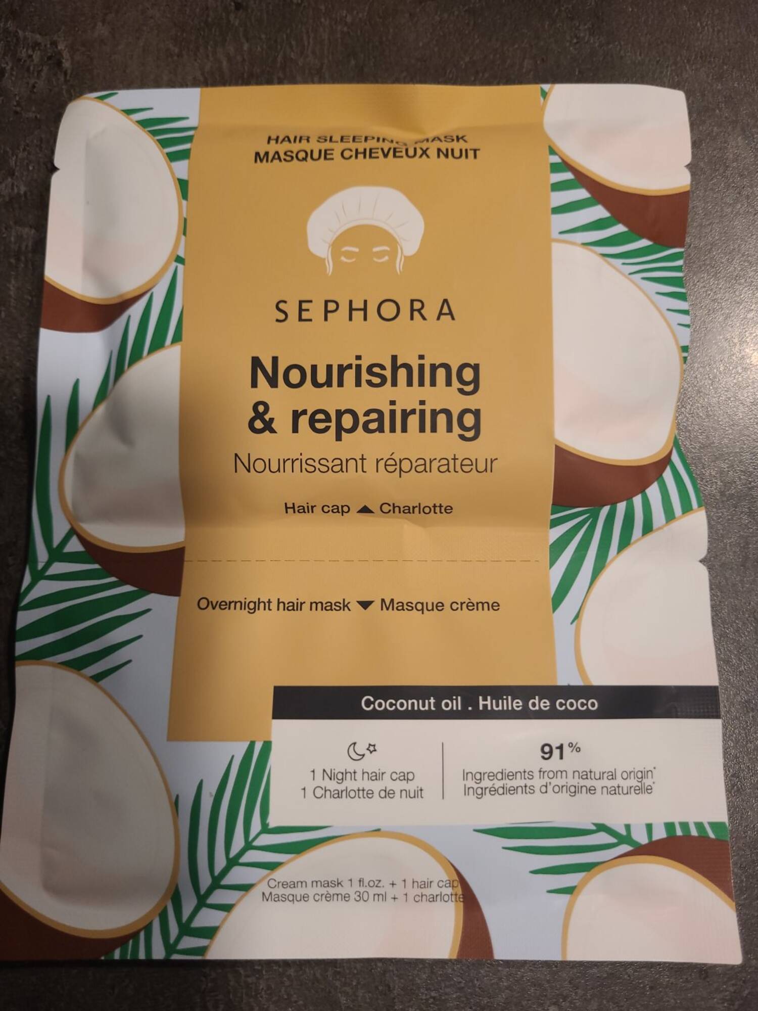 SEPHORA - Masque cheveux nuit nourrissant réparateur 