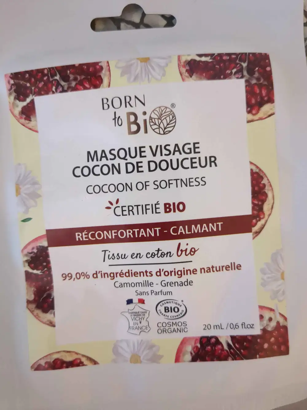 BORN TO BIO - Masque visage cocon de douceur bio