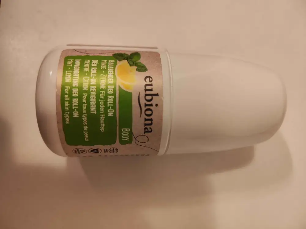 EUBIONA - Déo roll-on revigorant menthe citron