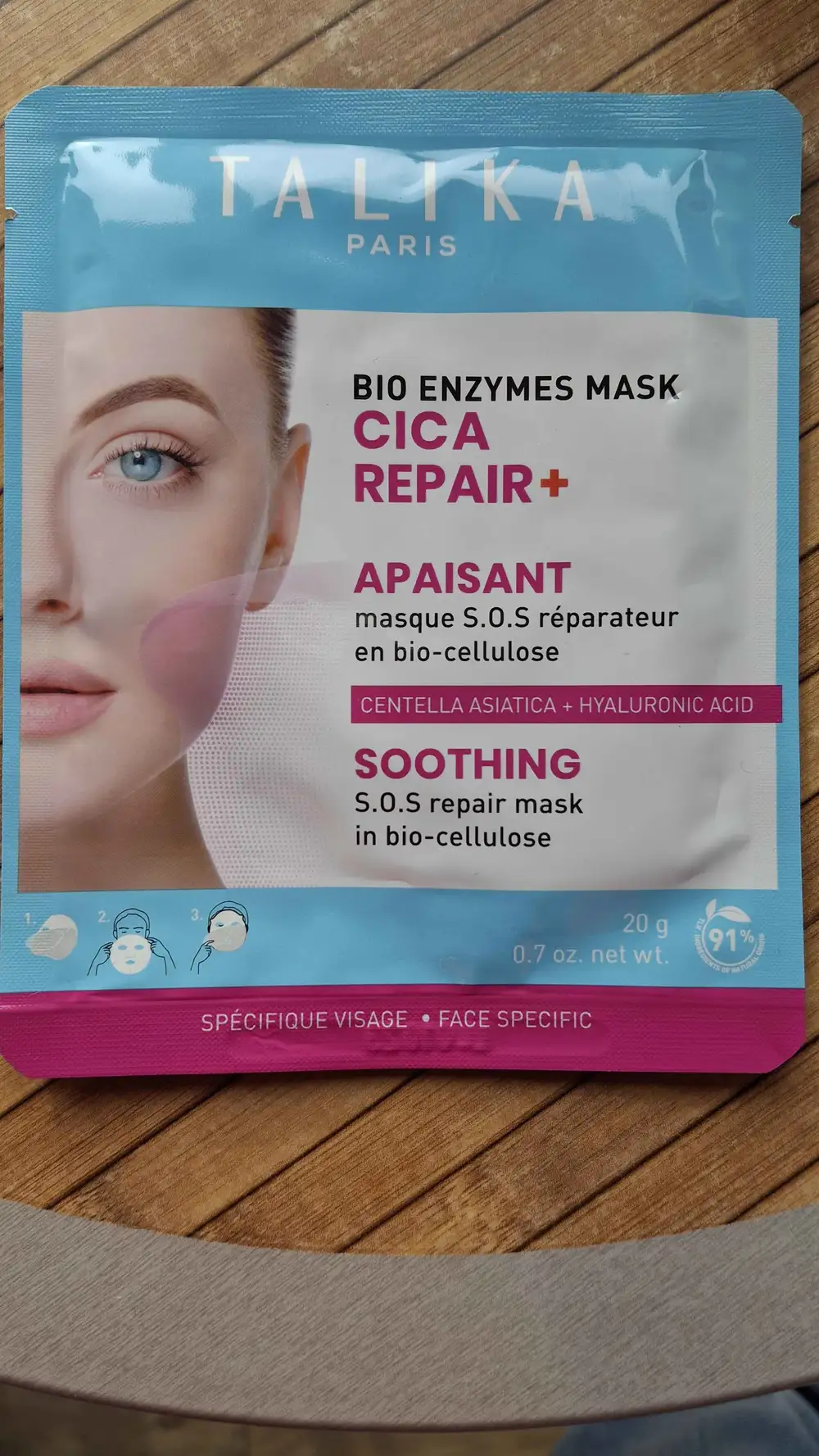 TALIKA - Cica repair+ apaisant - Masque SOS réparateur