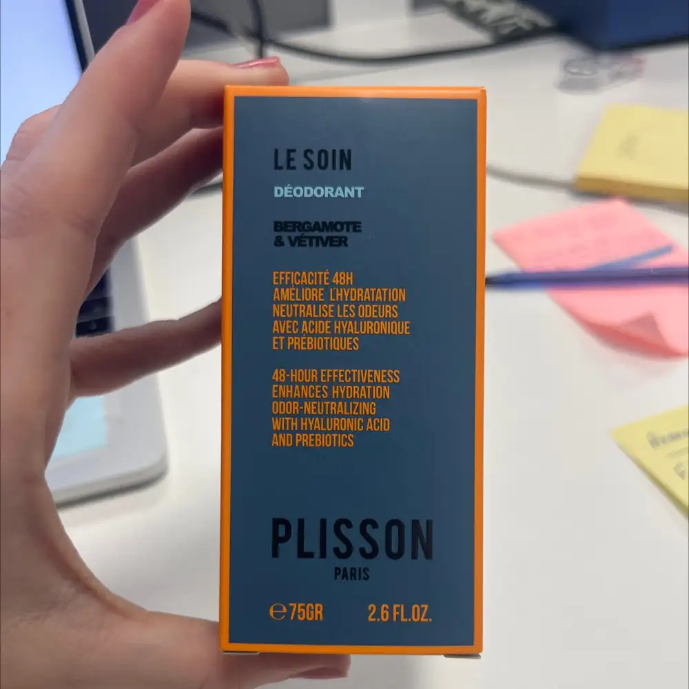 PLISSON - Le soin - Déodorant bergamote & vétiver