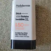 HOLIDERMIE - Stick solaire invisible SPF50+