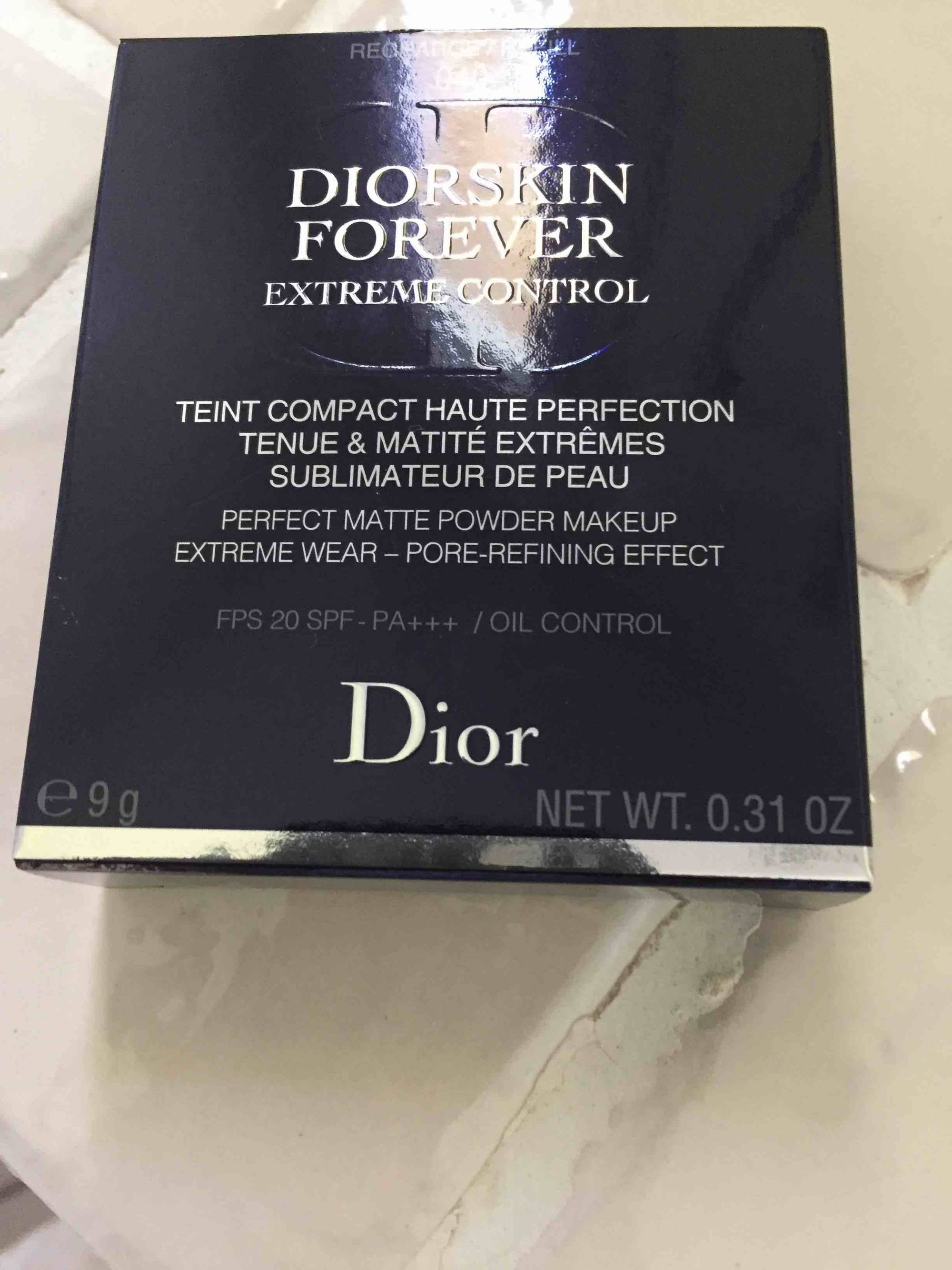 DIOR - Diorskin forever extreme control - Teint compact haute perfection, tenue & matité extrêmes sublimateur de peau