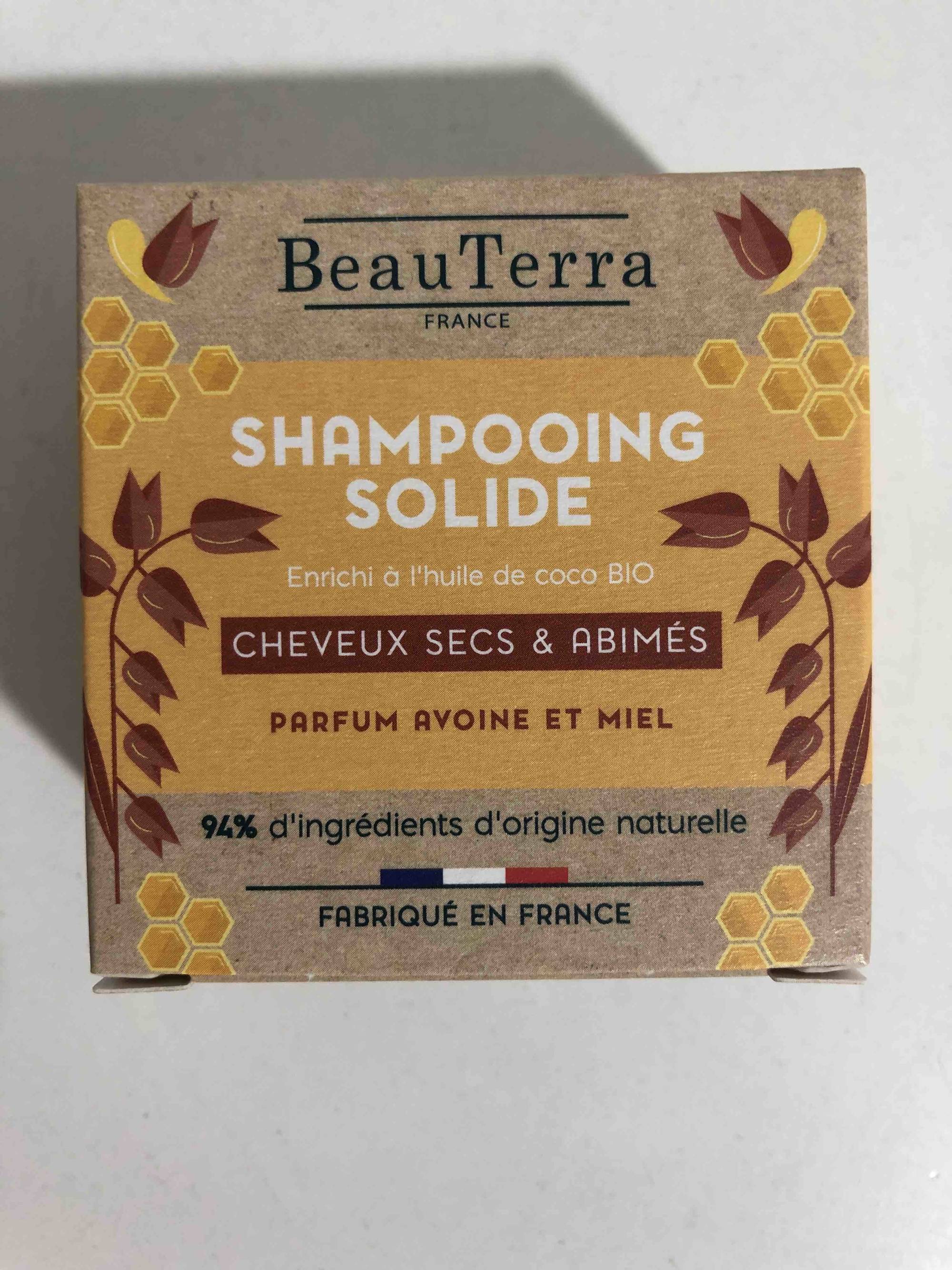 BEAUTERRA - Shampooing solide parfum avoine et miel