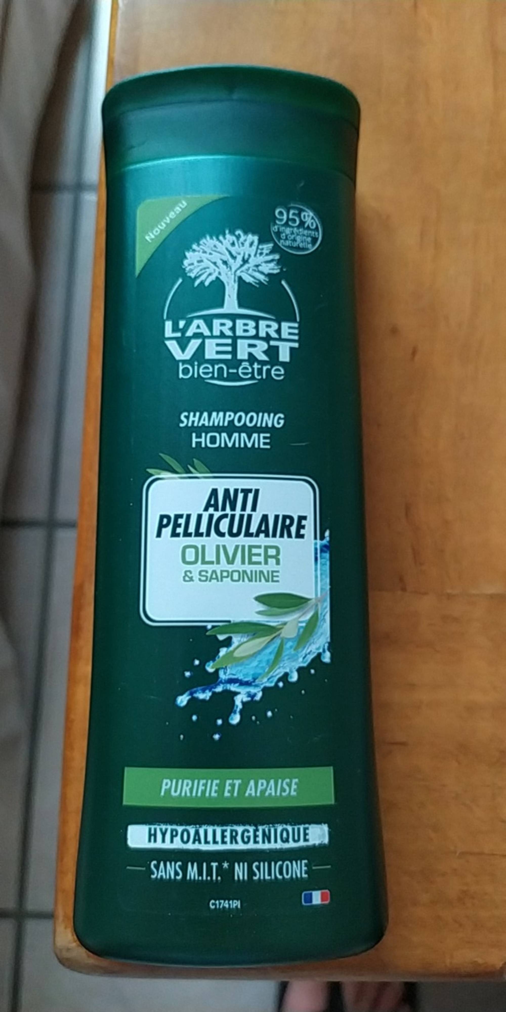 L'ARBRE VERT - Anti-pelliculaire  Olivier & Saponine - Shampooing homme