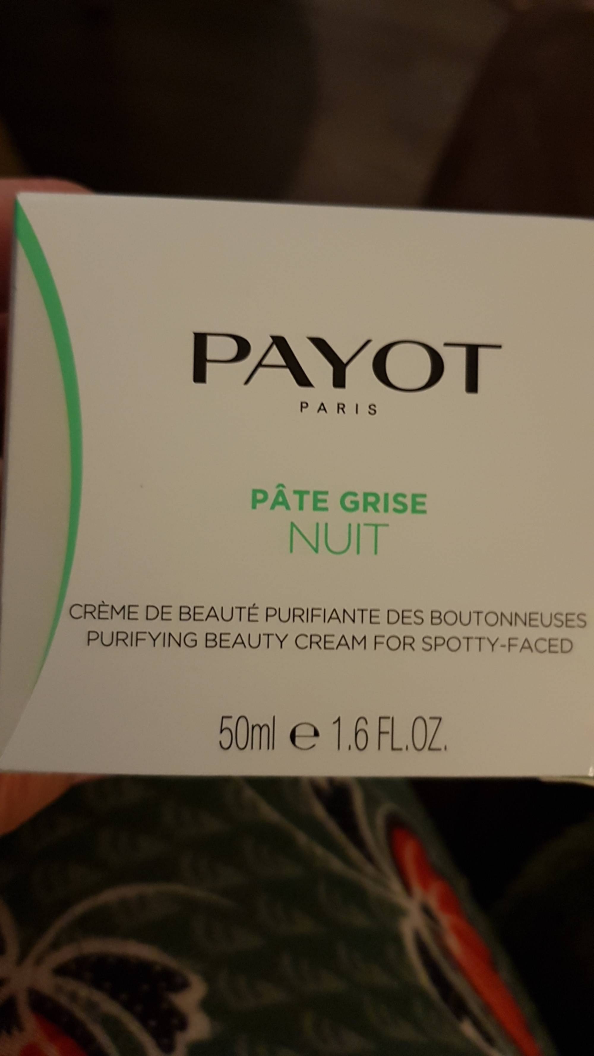 PAYOT - Pâte grise nuit - Crème de beauté purifiante