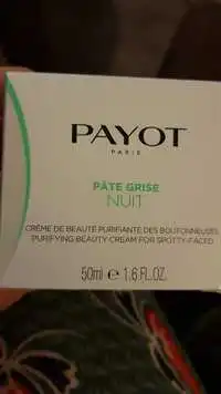 PAYOT - Pâte grise nuit - Crème de beauté purifiante