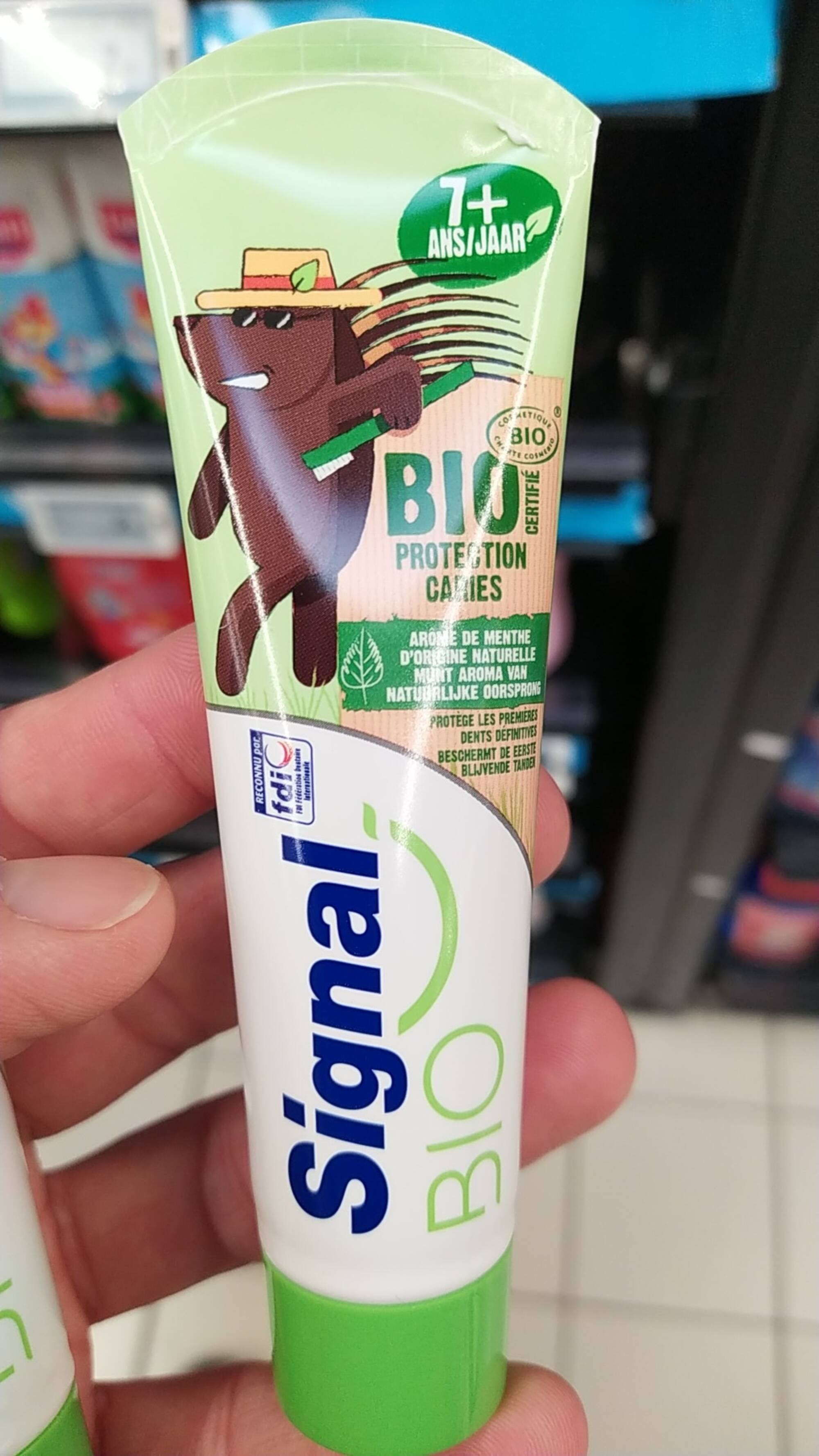 SIGNAL - Bio 7 ans + - Dentifrice protection caries