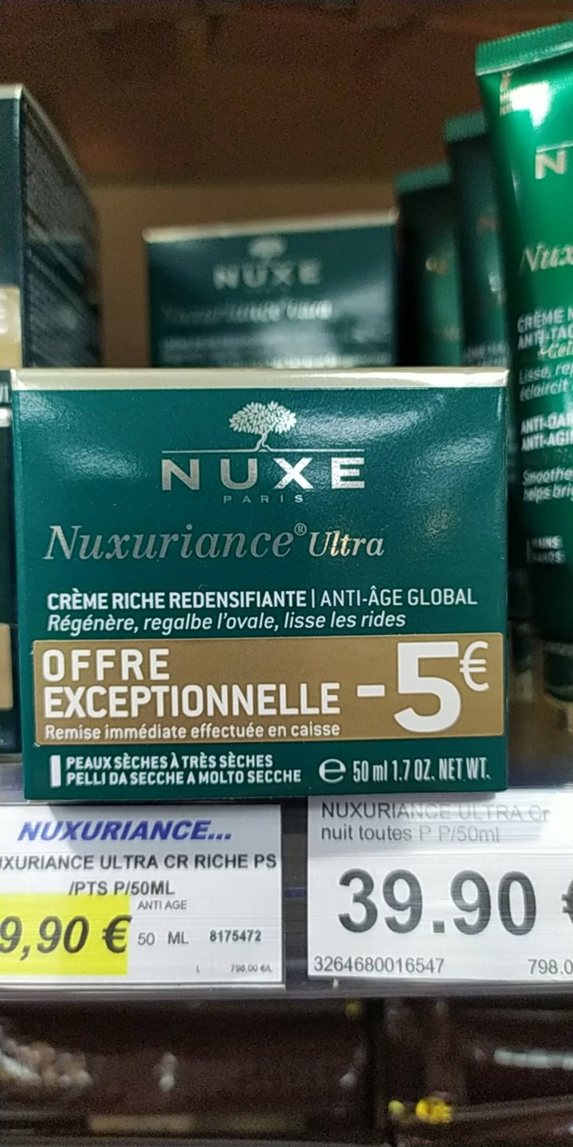 NUXE PARIS - Nuxuriance ultra - Crème riche redensifiante