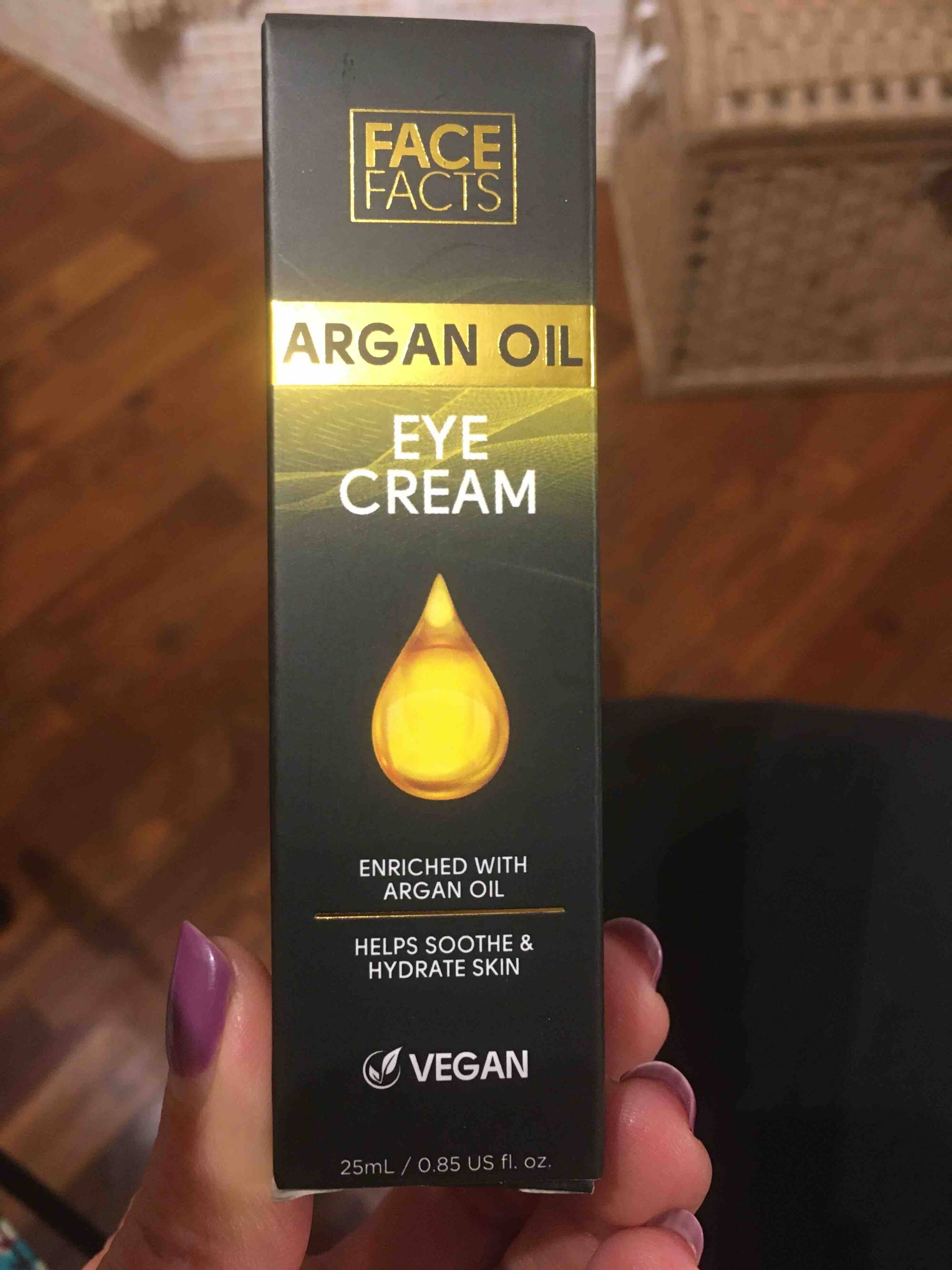 FACE FACTS - Argan oil - Eye cream