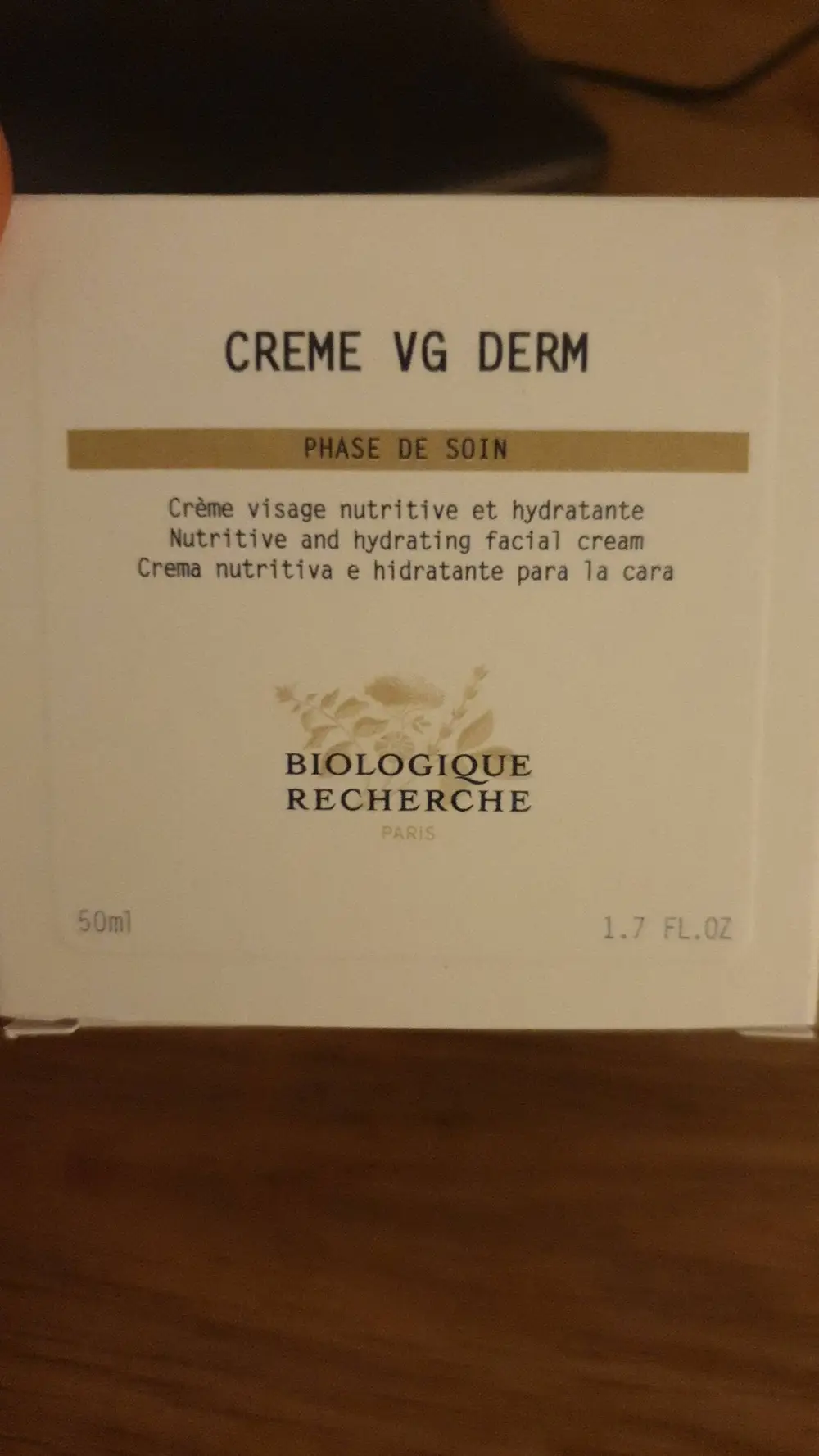 BIOLOGIQUE RECHERCHE - Crème VG derm - Crème visage nutritive et hydratante