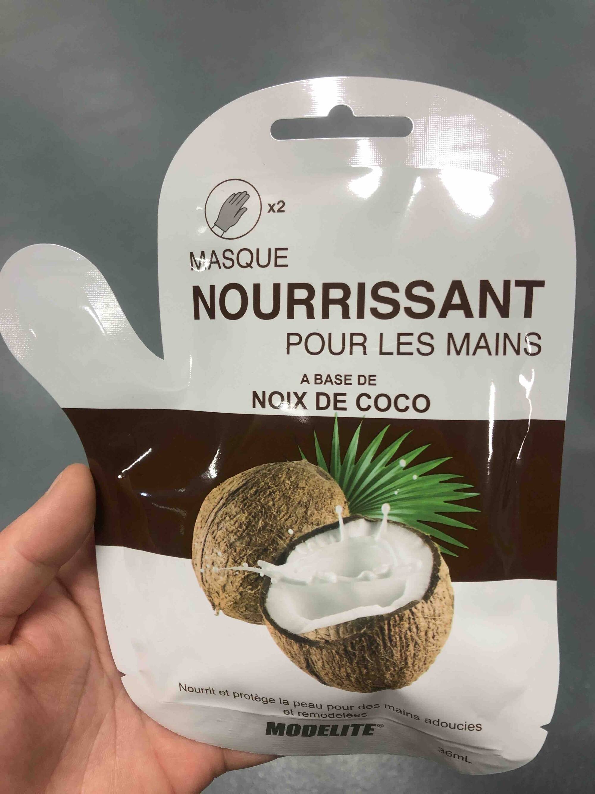 MODÉLITE - Masque nourrissant pour les mains à base de noix de coco