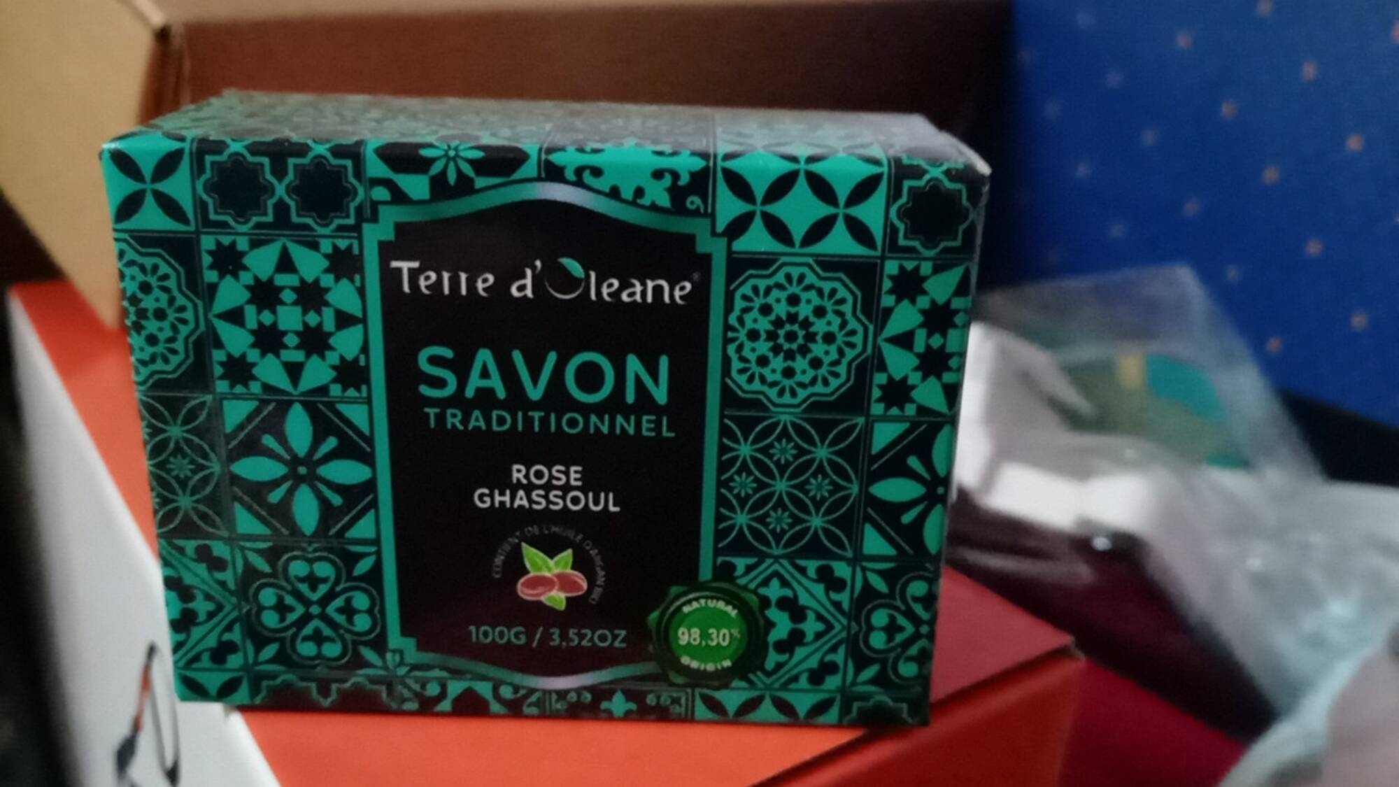 TERRE D'OLEANE - Rose Ghassoul - Savon traditionnel